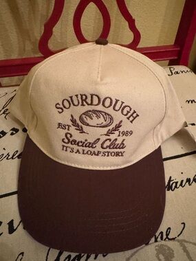 Altar'd State Sourdough Social Club Embroidered Trucker Hat Adjustable NWT
